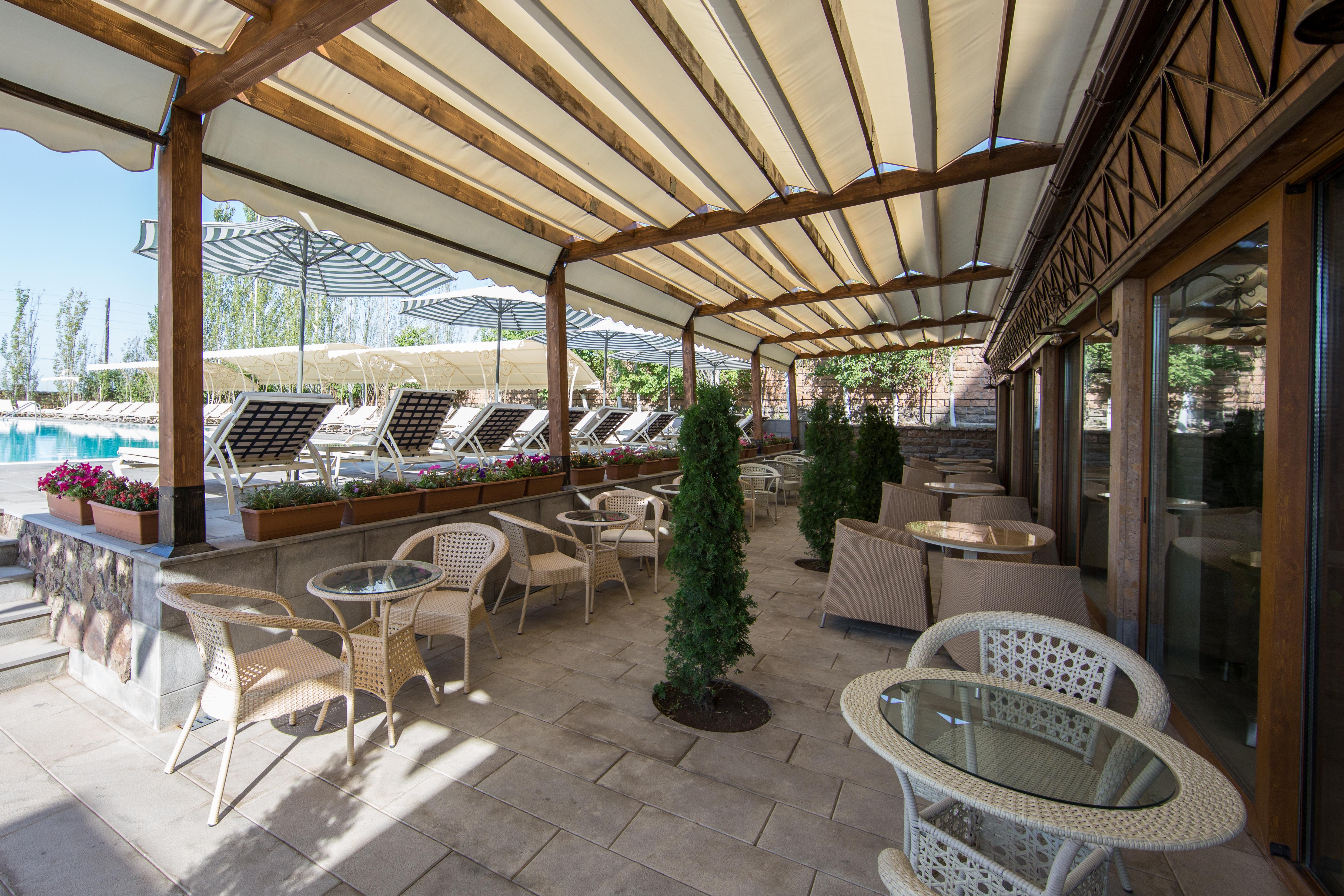 Caucasus Hotel Kasagh Dış mekan fotoğraf 3D rendering of a patio
