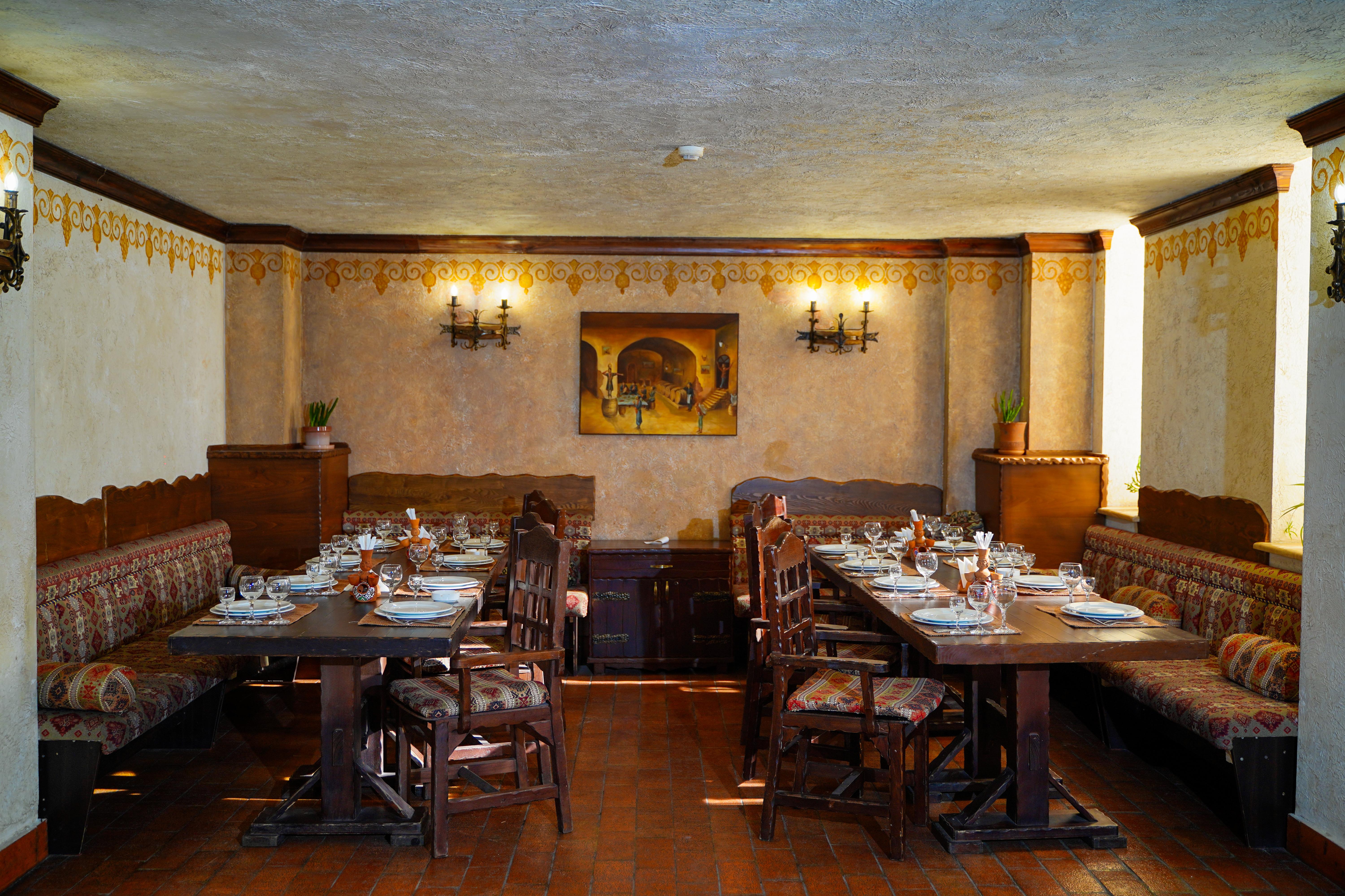Caucasus Hotel Kasagh Dış mekan fotoğraf Restaurant in the hotel